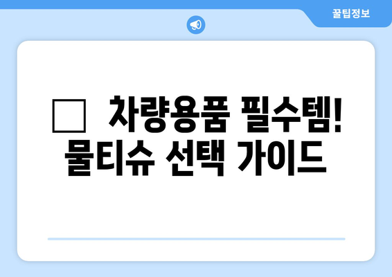 자동차 필수템! 🚗  내 차를 위한 물티슈 추천 & 사용 꿀팁 | 자동차 청소, 실내 관리, 차량용품, 닦는법